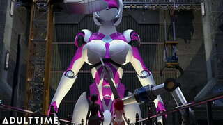เอฟติดหนี้นายทีเอ Sentai หน่วย|ยักษ์ Robotic Futanari ตอนเธอถึงจุดสุดยอด