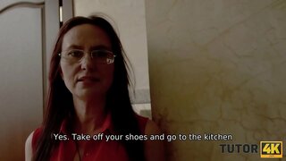 TUTOR4K. ชายคน doesnt รู้ทุกอย่างเรื่องเซ็กส์เทคนิคแต่ต้องพอใจครู